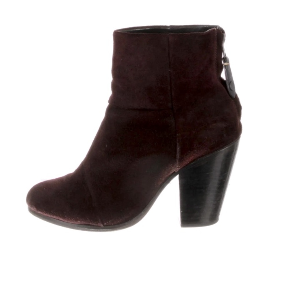 RAG & BONE Burgundy Suede Boots